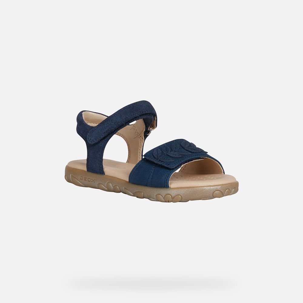 Geox Sandals Navy Haiti - Geox Girls Shoes - ZRSGWT640